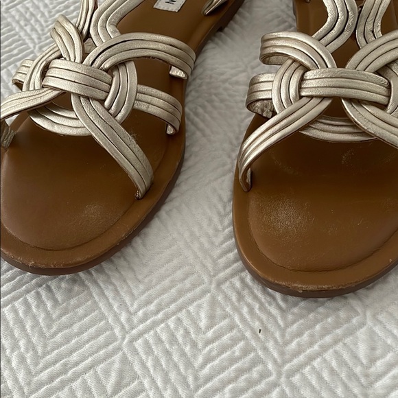 Steve Madden Gold Strappy Sandals - Picture 3 of 6